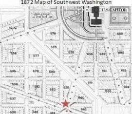 Map showing area around Boyd's home.